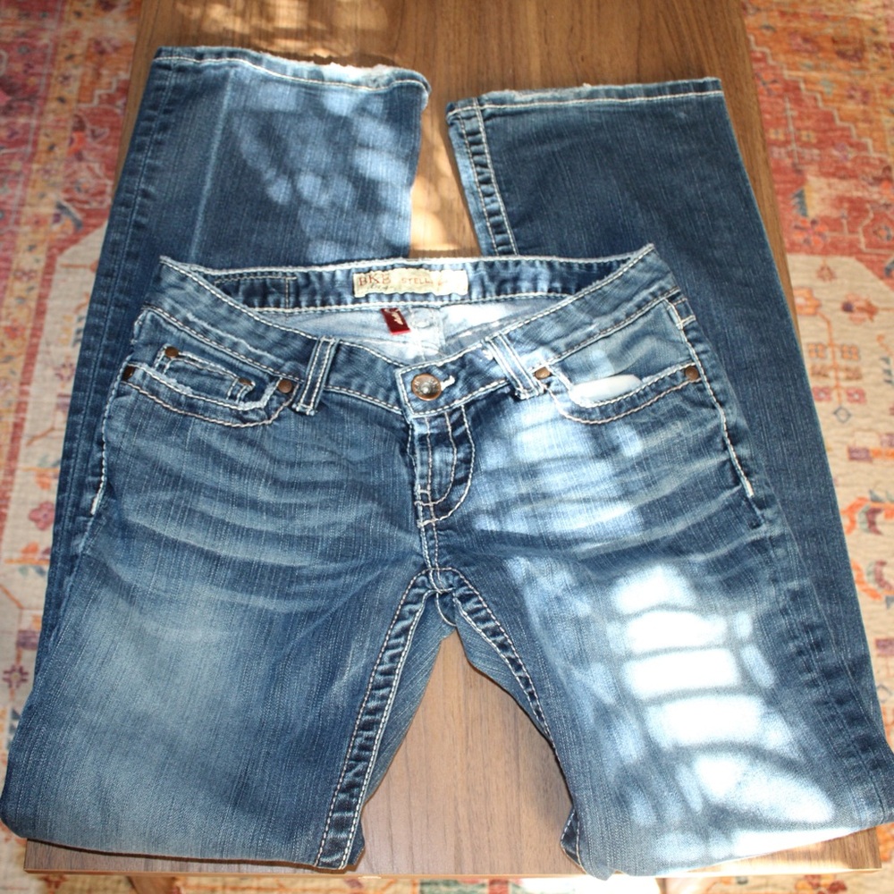 Y2K Blue Flared Jeans